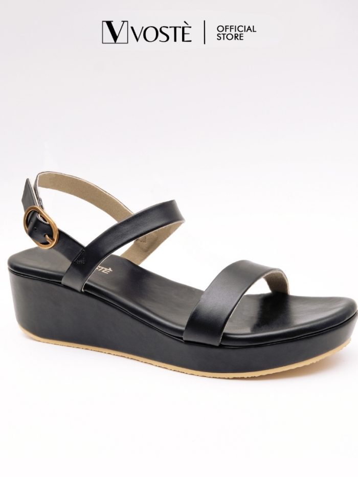 MEGHAN - Sepatu Sandal Wedges Wanita Tali Pesta Premium 3cm