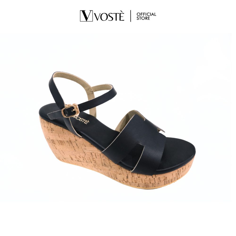 Harvey - Sepatu Sandal Wedges Selop Mules Wanita Premium 9cm - Image 3