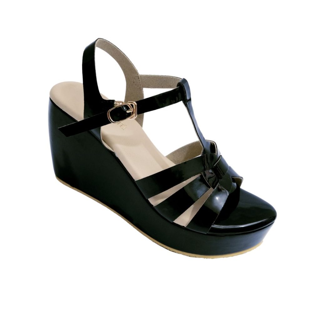 Cellie - Sepatu Sandal Wedges Wanita Tali Pesta Premium 9cm - Image 3