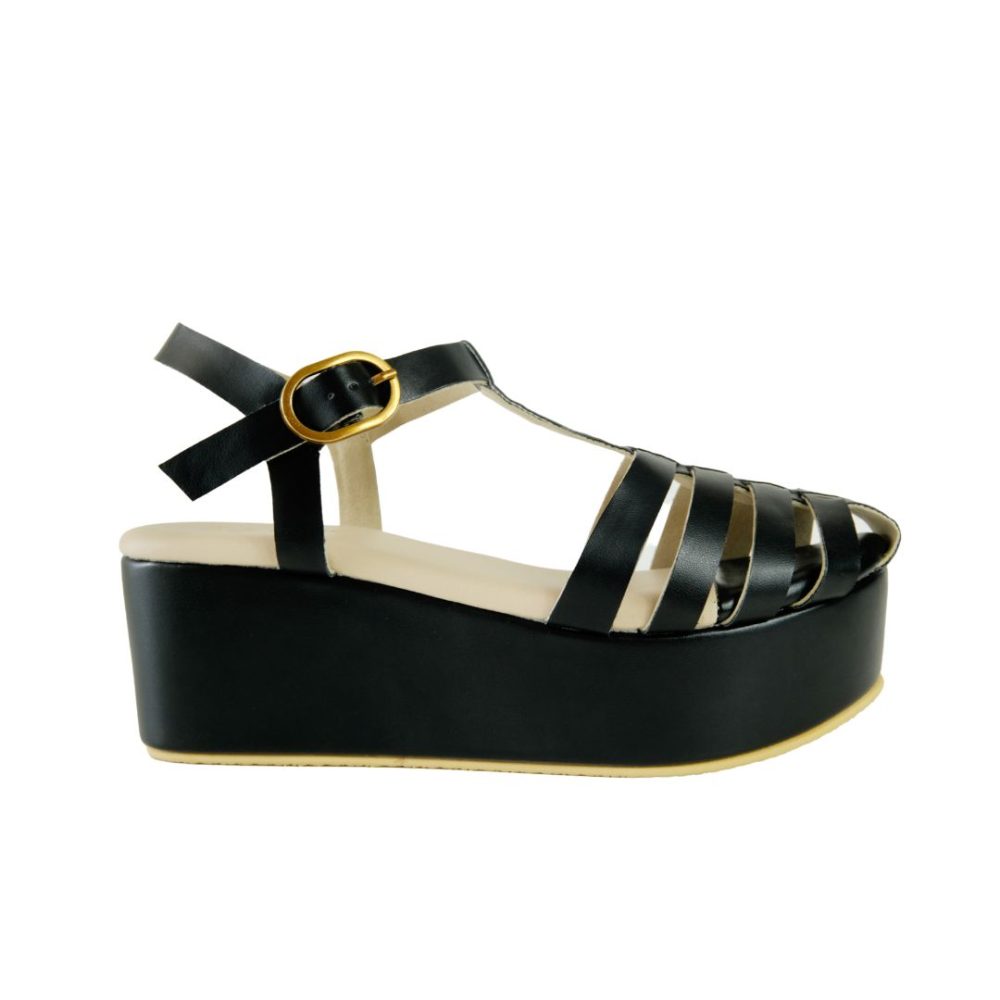 Marion - Sepatu Sandal Wedges Wanita Tali Pesta Premium 5cm - Image 10