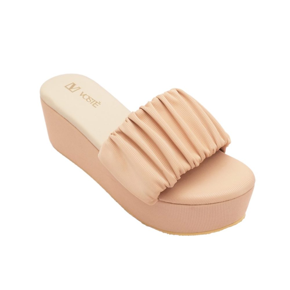 Vienna - Sepatu Sandal Wedges Selop Mules Wanita Premium 5cm - Image 3