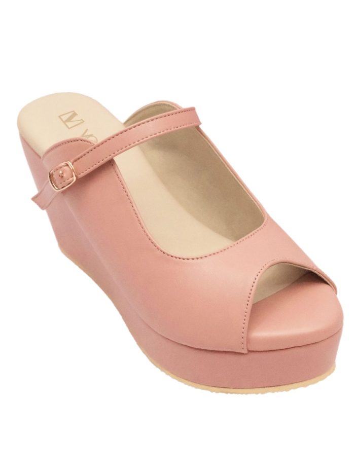 Victoria - Sepatu Sandal Wedges Selop Wanita Tali Pesta Premium 9cm