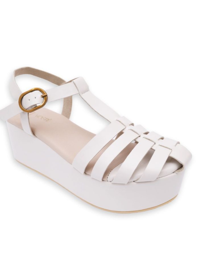 Marion - Sepatu Sandal Wedges Wanita Tali Pesta Premium 5cm