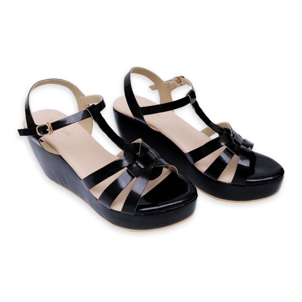Cellie - Sepatu Sandal Wedges Wanita Tali Pesta Premium 9cm - Image 5