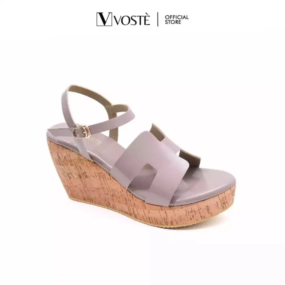 Voste Hanna - Sepatu Sandal Wedges Wanita Tali - Image 4