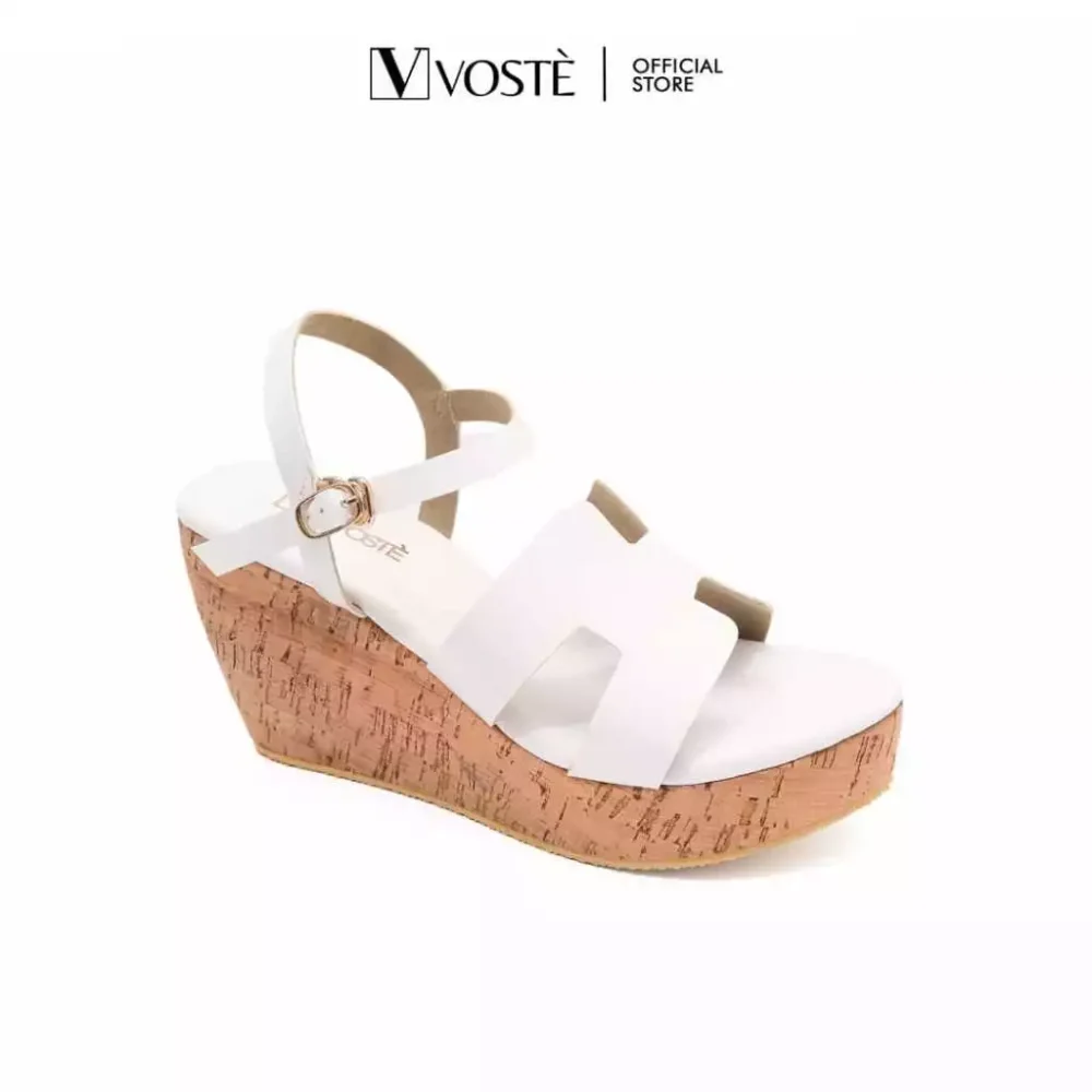 Voste Hanna - Sepatu Sandal Wedges Wanita Tali