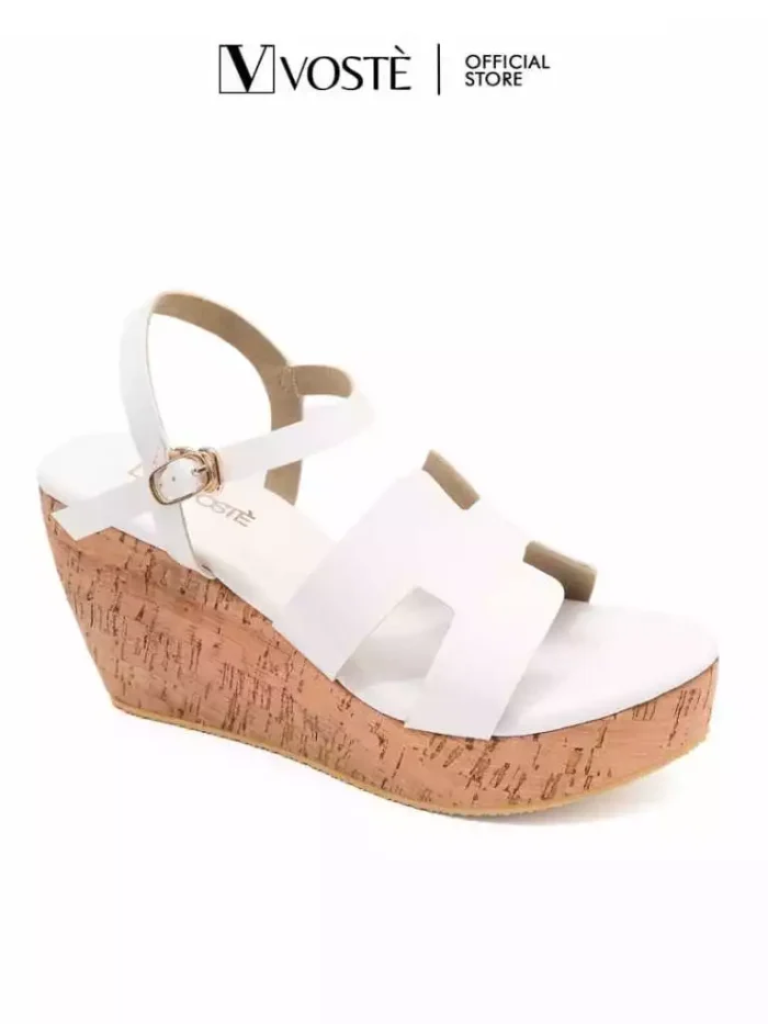 Voste Hanna - Sepatu Sandal Wedges Wanita Tali