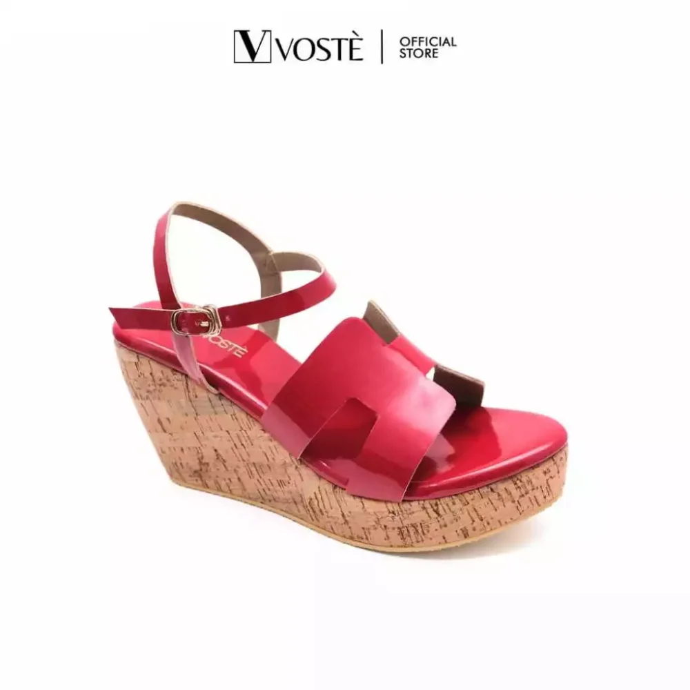 Voste Hanna - Sepatu Sandal Wedges Wanita Tali - Image 2