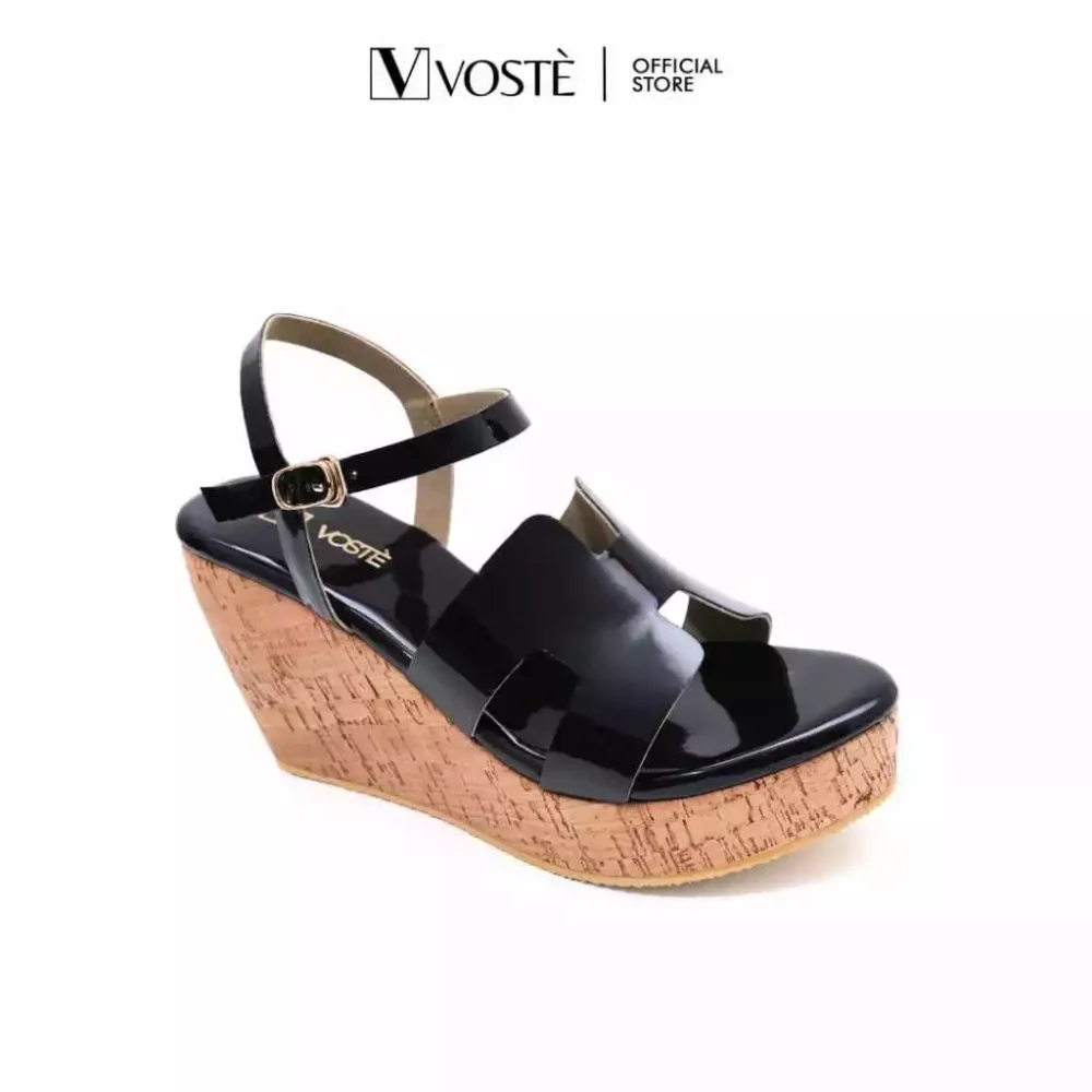 Voste Hanna - Sepatu Sandal Wedges Wanita Tali - Image 3